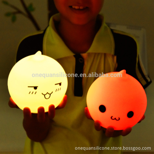 2016 Waterdrop Silicon Night Light LED Colorful Changing Night Light Sensitive Tap Control water-drop Gift for every night